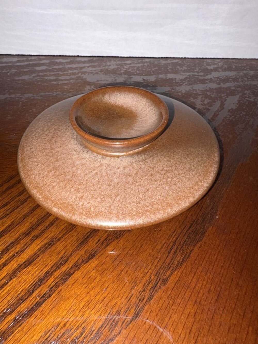 Frankoma Pottery Plainsman Replacement Lid Desert Gold Vintage 4 1/2 Inches